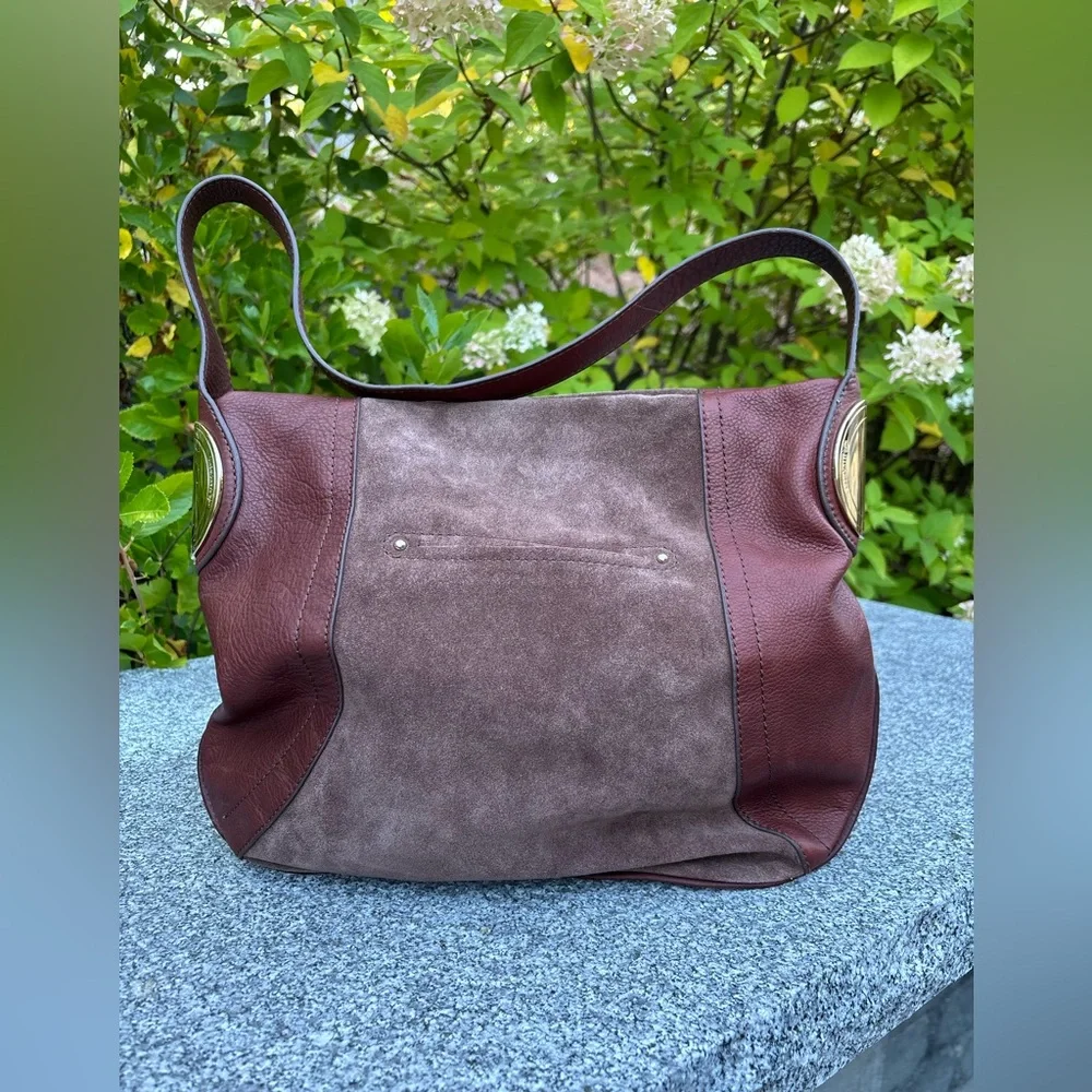 MAKOWSKY GIAMMA Hobo Shoulder Bag Genuine Suede/Leather Handbag,Designer - Picture 9 of 16